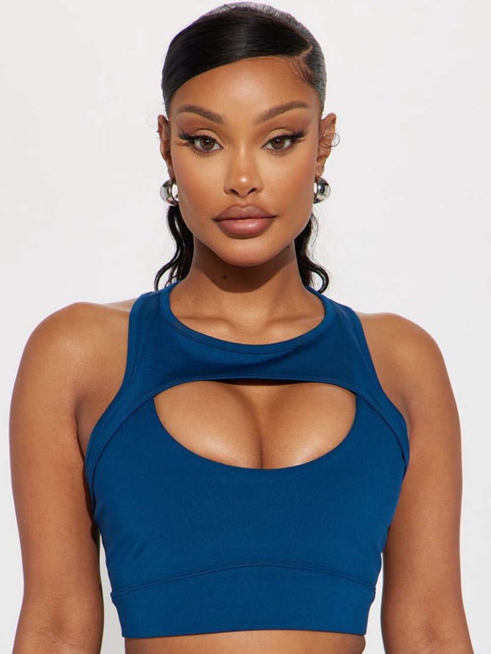 Navy Blue Fashion Nova Sports Bra